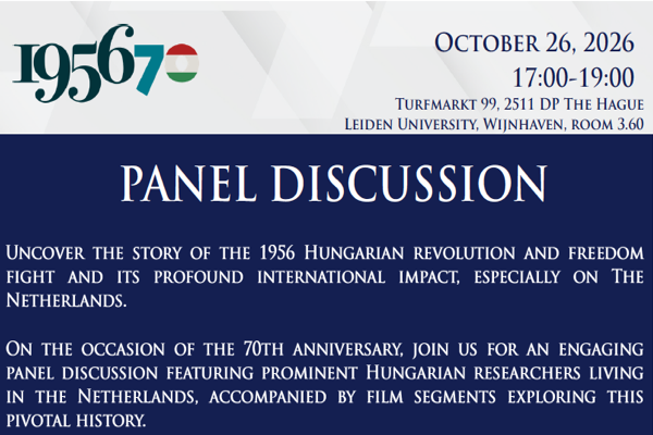 Interactive Panel Discussion: The 1956 Hungarian Revolution and Freedom Fight in a Global Context